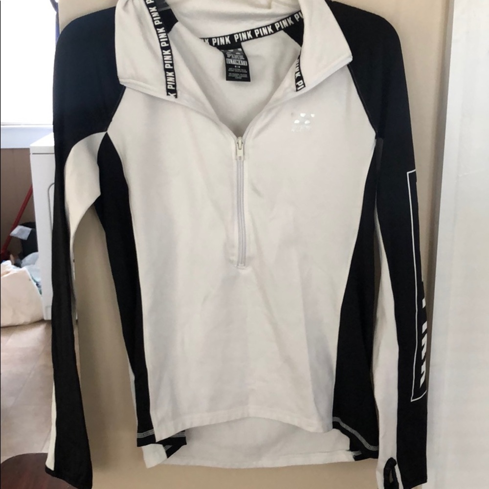 Pink quarter zip